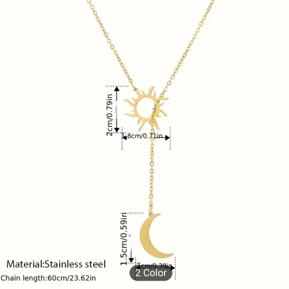 ✨ New ✨ Sun Totem and Moon Necklace Mother's Day - Picture 4 of 4